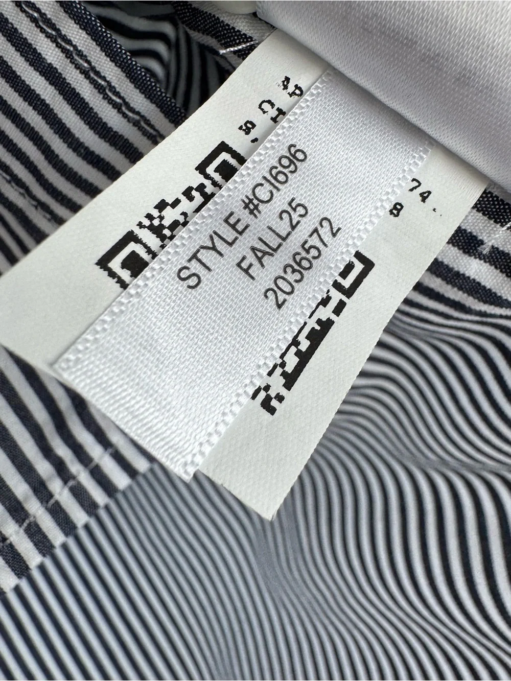 NWOT J CREW Etienne Oversized 100% Cotton Striped Black & White Button-Up Shirt